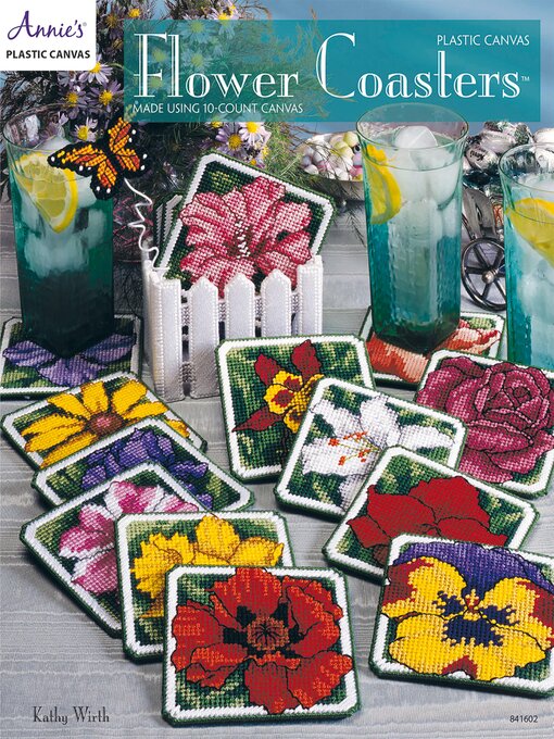 Title details for Plastic Canvas Flower Coasters by Kathy Wirth - Available